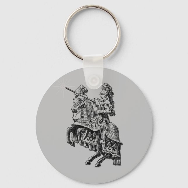 Mediaeval Knight Fantasy Key Chain (Front)