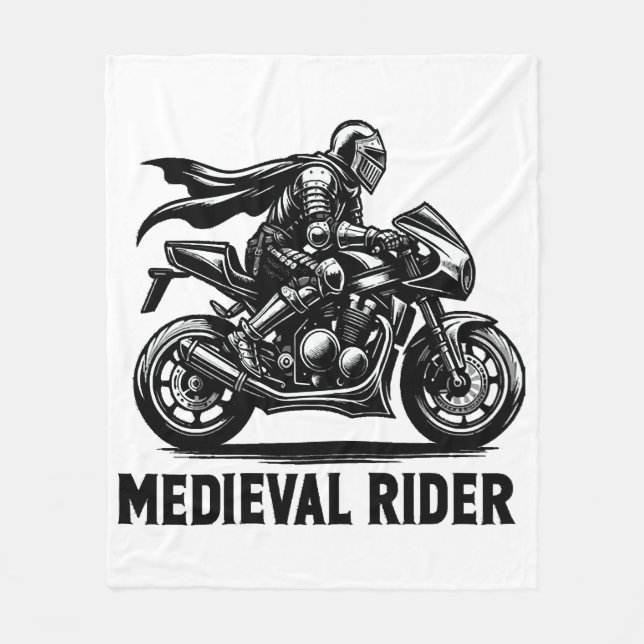 Mediaeval knight fleece blanket (Front)