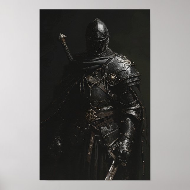 Mediaeval Knight Grim Dark Poster (Front)
