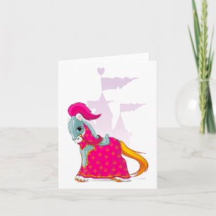 Mediaeval Knight Horse in Armour Fantasy Card