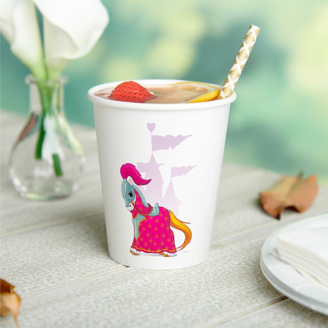 Mediaeval Knight Horse in Armour Fantasy Paper Cups (Creator Uploaded)