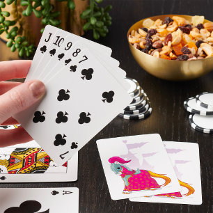 Mediaeval Knight Horse in Armour Fantasy Playing Cards
