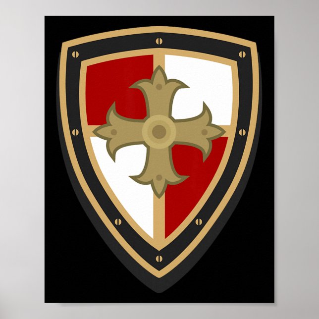 Mediaeval Knight - Mediaeval Renaissance Tunic  Poster (Front)