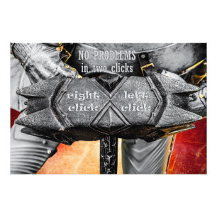 Mediaeval knight - No Problems In Two Clicks Photo Print