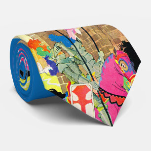mediaeval knight on horseback print tie
