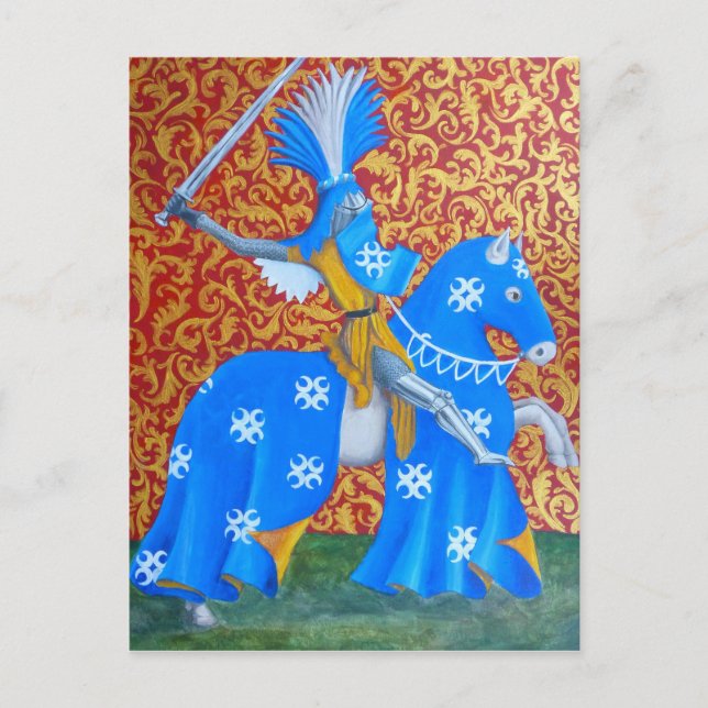 Mediaeval Knight Postcard (Front)