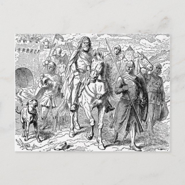 Mediaeval Knight Postcard (Front)