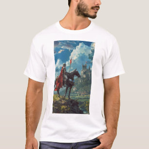 Mediaeval Knight Setting Off on a Journey T-Shirt