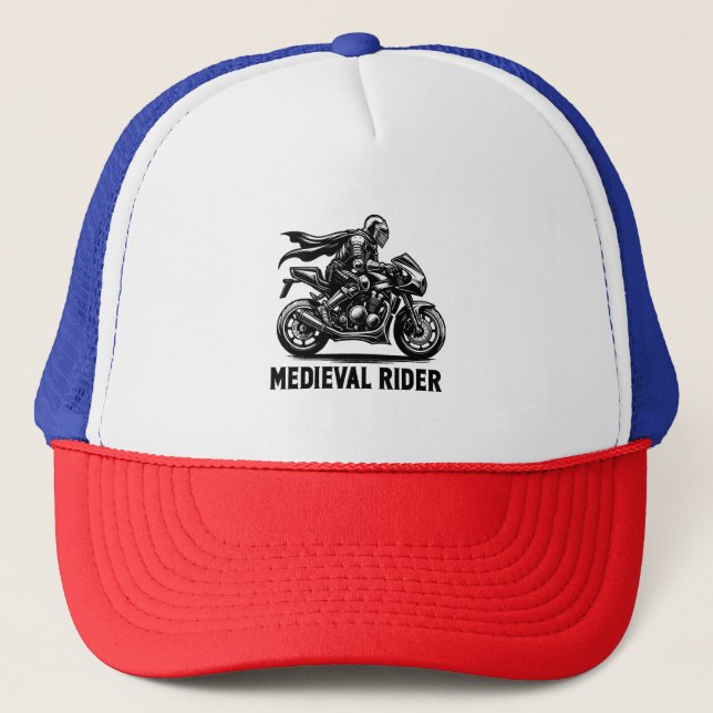 Mediaeval knight trucker hat (Front)