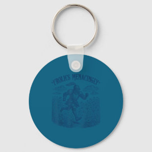 Mediaeval knight vintage meme funny frolics key ring