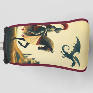 Mediaeval Knight & wyvern  Golf Head Cover