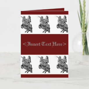 Mediaeval Knights Greeting Card