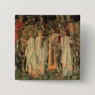 Mediaeval Knights of the Round Table 15 Cm Square Badge