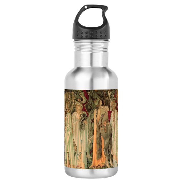 Mediaeval Knights of the Round Table 710 Ml Water Bottle (Front)