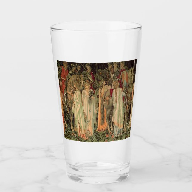 Mediaeval Knights of the Round Table Glass (Front)