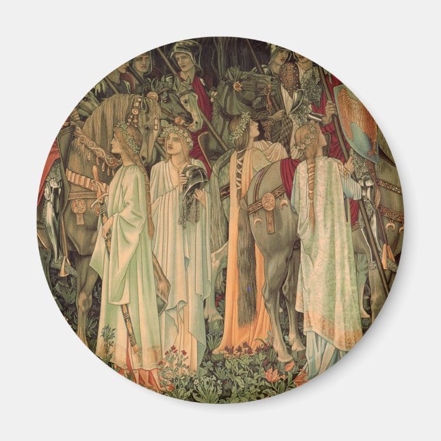Mediaeval Knights of the Round Table Magnet (Front)