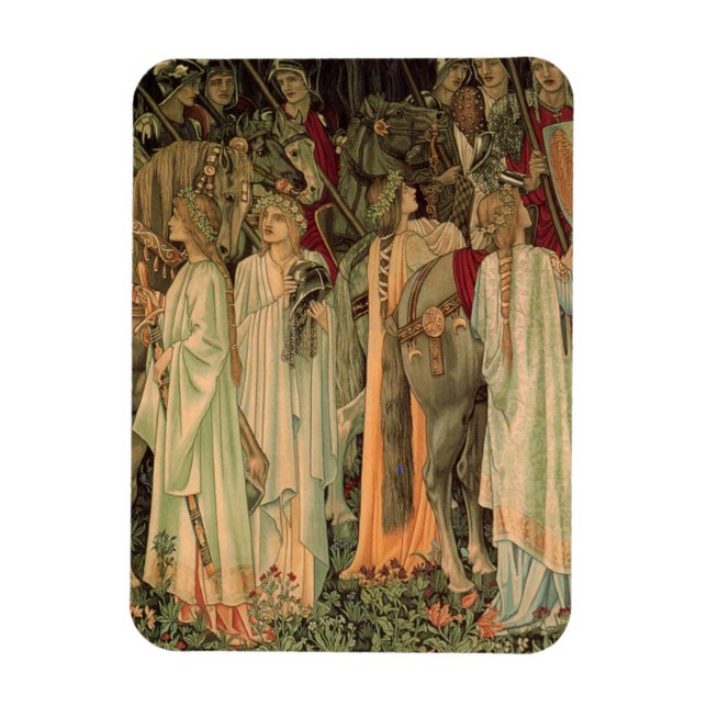 Mediaeval Knights of the Round Table Magnet (Vertical)