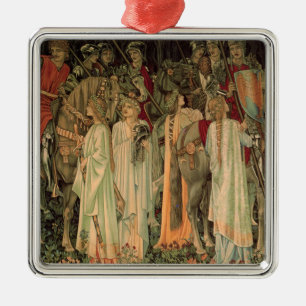 Mediaeval Knights of the Round Table Metal Ornament