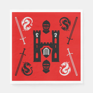 Mediaeval Knights Of The Round Table Napkin