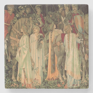 Mediaeval Knights of the Round Table Stone Coaster
