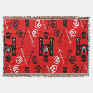 Mediaeval Knights Of The Round Table Throw Blanket