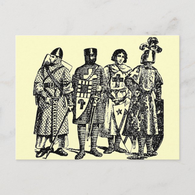 Mediaeval Knights Postcard (Front)
