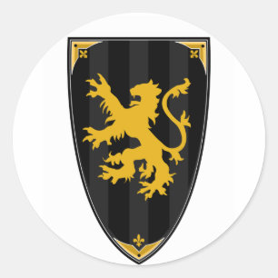 Mediaeval Knights Shield Sticker