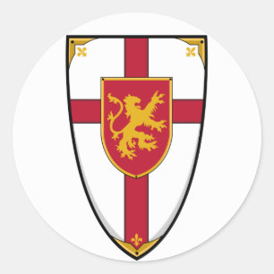 Mediaeval Knights Shield Sticker