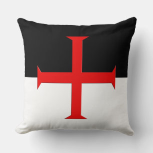 Mediaeval Knights Templar Cross Flag Cushion