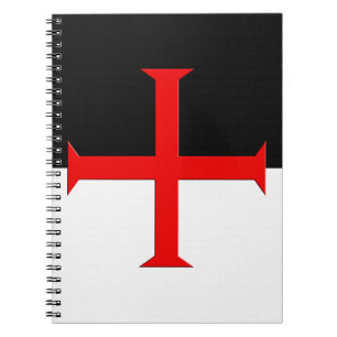 Mediaeval Knights Templar Cross Flag Notebook