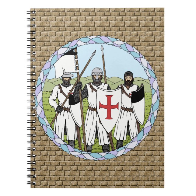 Mediaeval Knights Templar Notebook (Front)