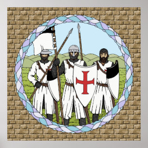 Mediaeval Knights Templar Poster
