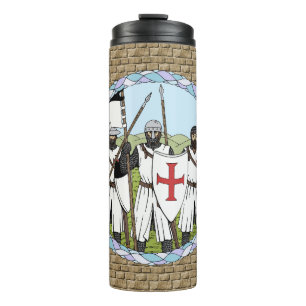 Mediaeval Knights Templar Thermal Tumbler