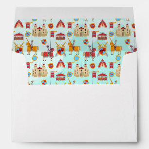 Mediaeval Knights Tournament Birthday Party Envelope