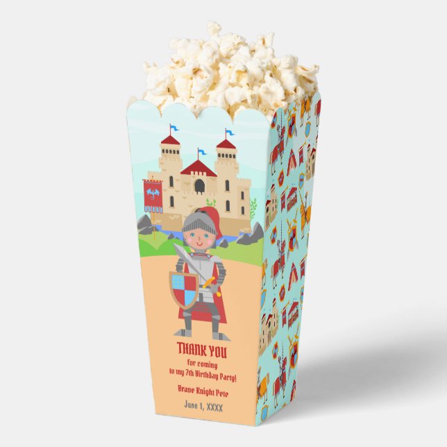 Mediaeval Knights Tournament Birthday Party Favour Box (Popped)