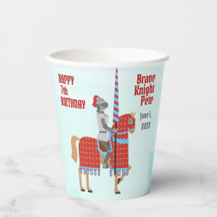 Mediaeval Knights Tournament Birthday Party Paper Cups