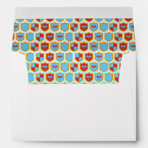 Mediaeval Knights Tournament Boy Birthday Party Envelope