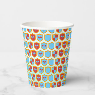 Mediaeval Knights Tournament Boy Birthday Party Paper Cups