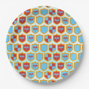 Mediaeval Knights Tournament Boy Birthday Party Paper Plate