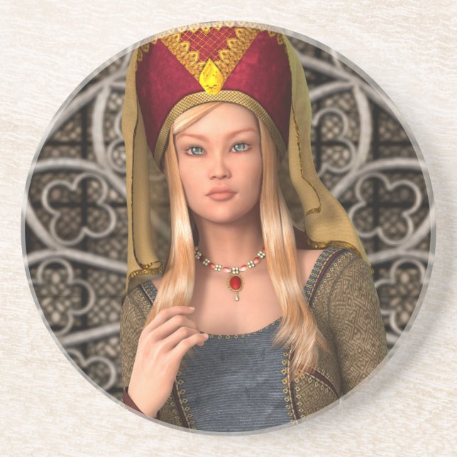 Mediaeval Lady Coaster (Front)