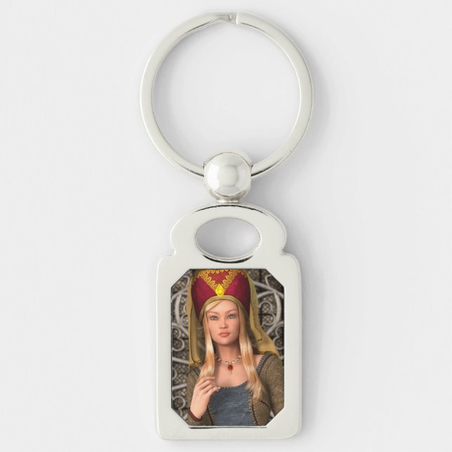 Mediaeval Lady Key Ring (Front)