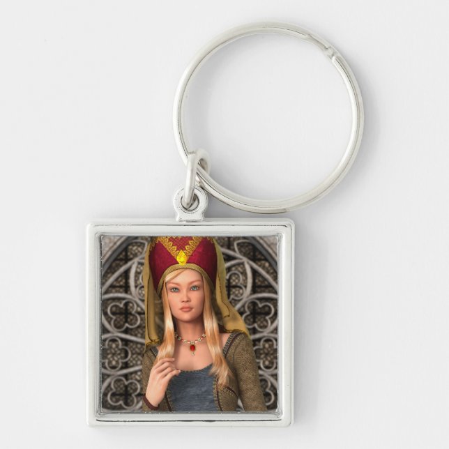 Mediaeval Lady Key Ring (Front)
