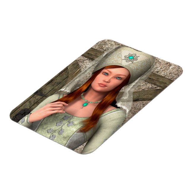 Mediaeval Lady  Magnet (Left Side)