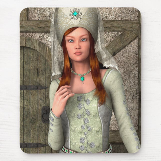 Mediaeval Lady  Mouse Pad (Front)
