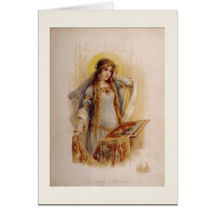 Mediaeval "Lady of Shalott" Card