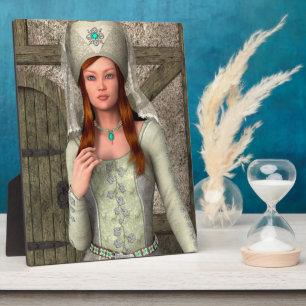 Mediaeval Lady Plaque