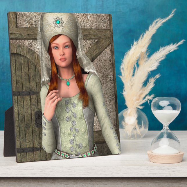 Mediaeval Lady  Plaque (Side)