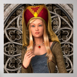 Mediaeval Lady Poster
