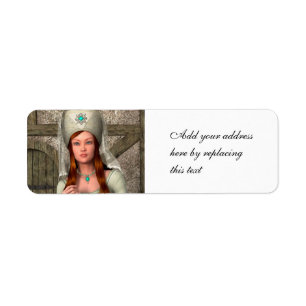 Mediaeval Lady  Return Address Label