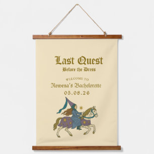 Mediaeval “Last Quest Bachelorette Welcome Hanging Tapestry
